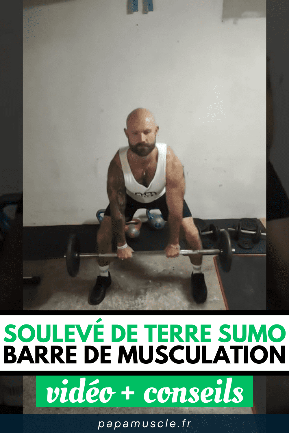 soulevé de terre sumo barre