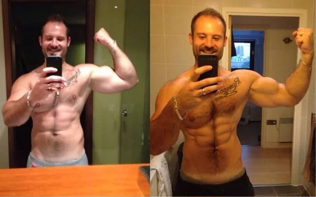 Avant après musculation