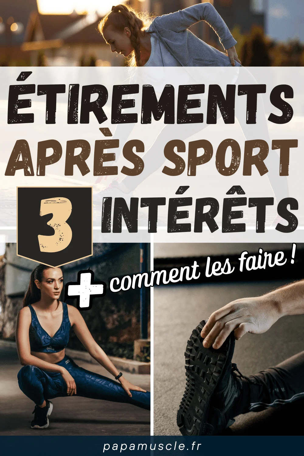 étirements apres sport