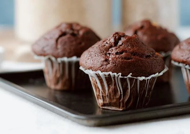 muffin protéiné aux pépites de chocolat
