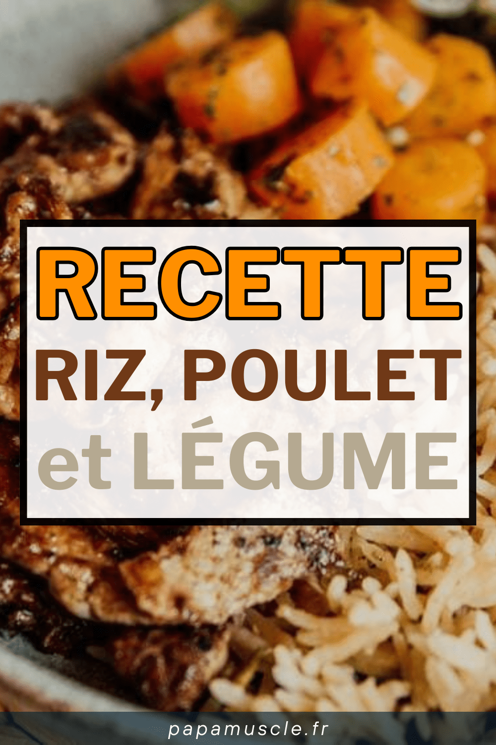 recette prise de masse : poulet riz et légume