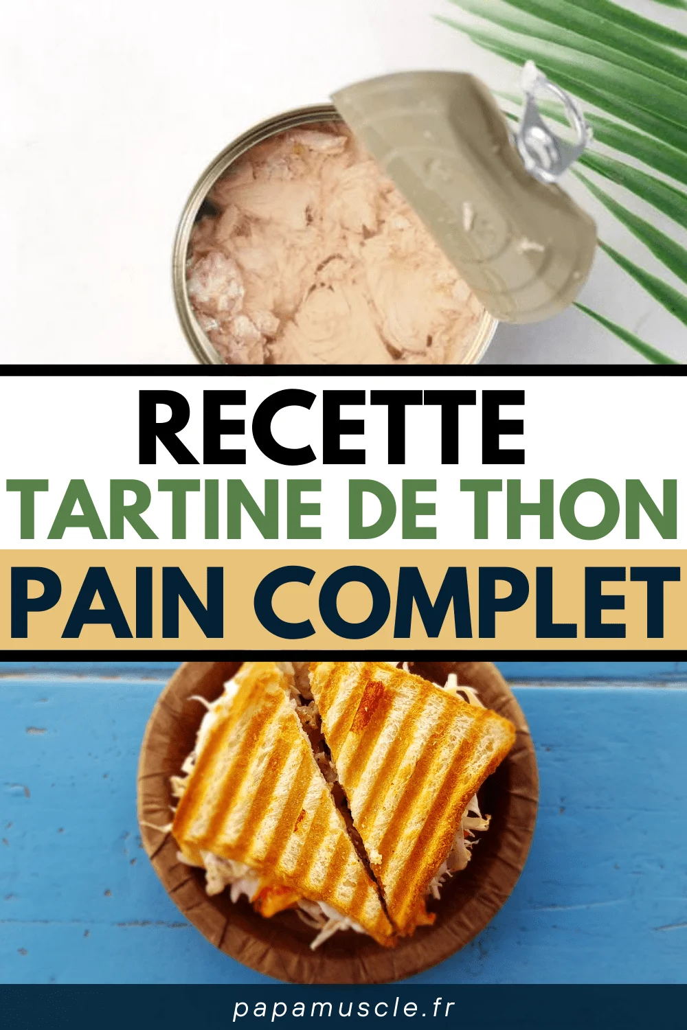 collation prise de masse : recette tartine de thon sur pain complet