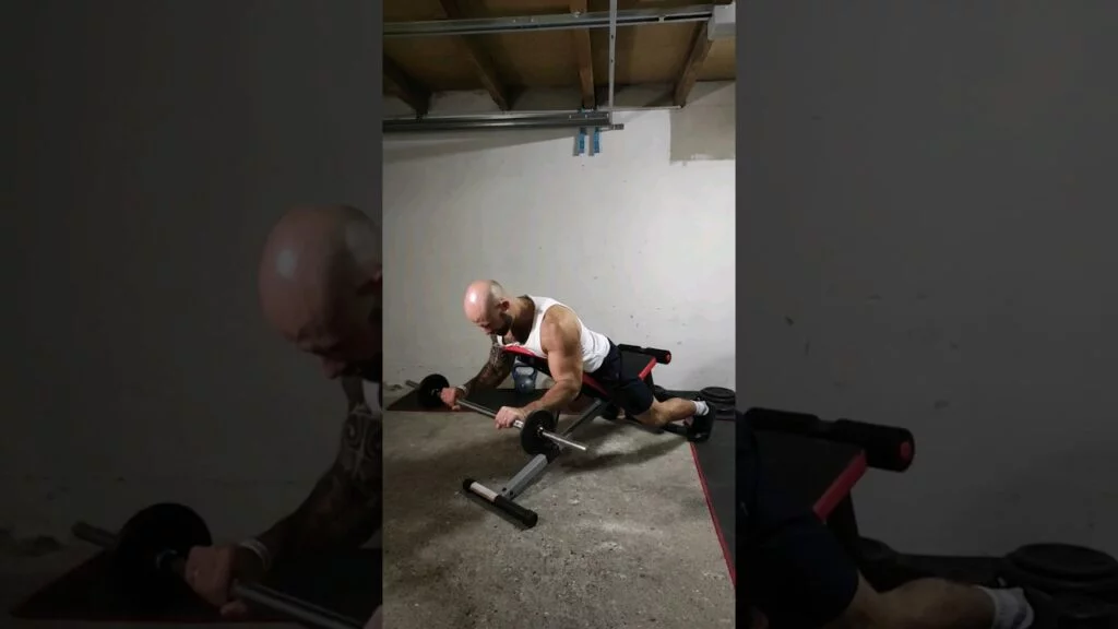 Curl inversé araignée barre (barbell reverse spider curl)