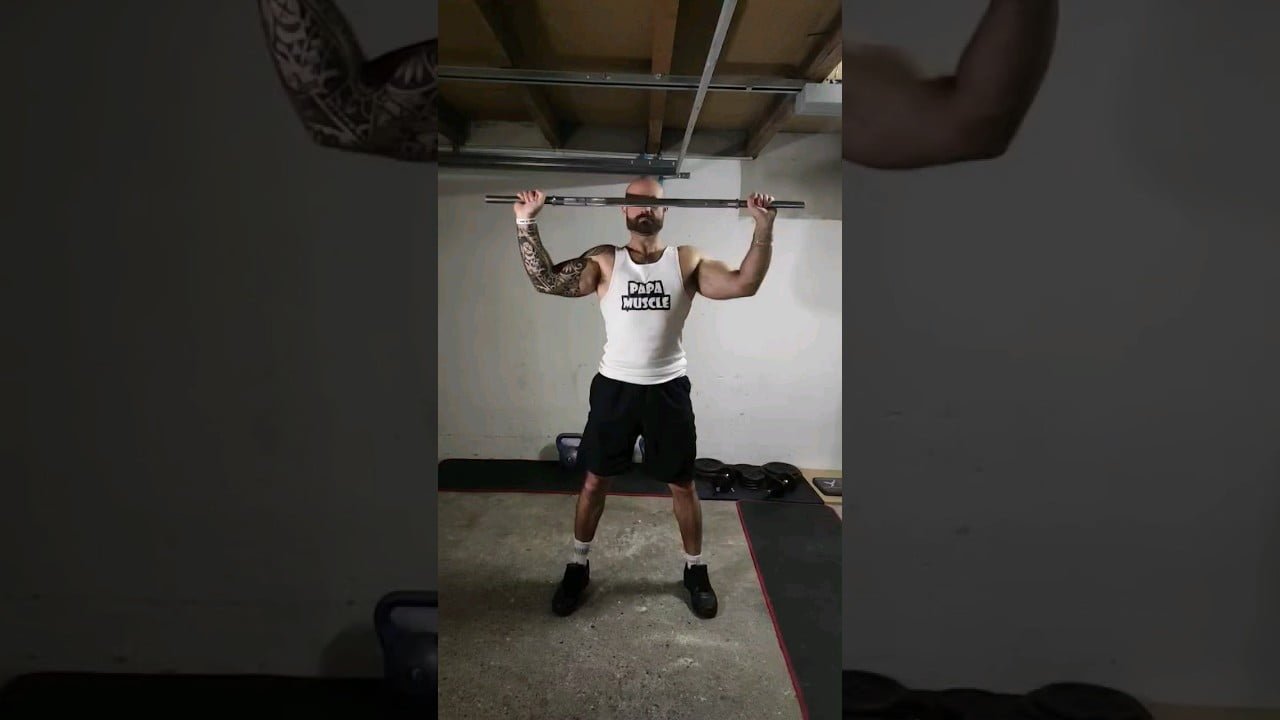 Rotation externe debout barre [VIDÉO] Papa Muscle