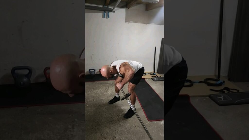 Rowing épaule landmine à un bras (one arm landmine shoulder row)