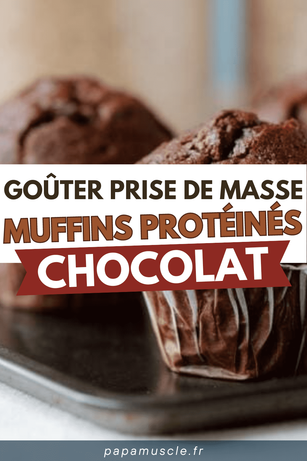 goûter prise de masse : muffins protéinés chocolat