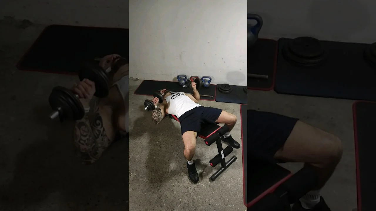 Développé couché haltère (dumbbell bench press)