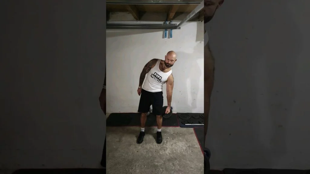 Flexion latérale landmine (barbell landmine side bend)