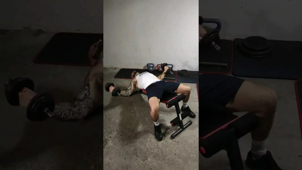 Écarté couché haltère (dumbbell chest fly)