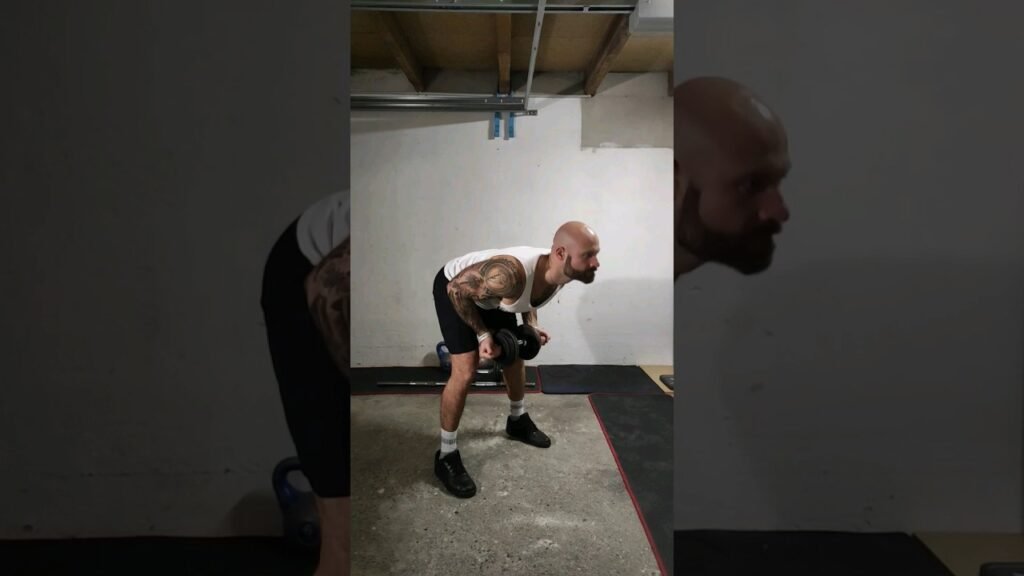 Goodmorning haltère (dumbbell goodmorning)