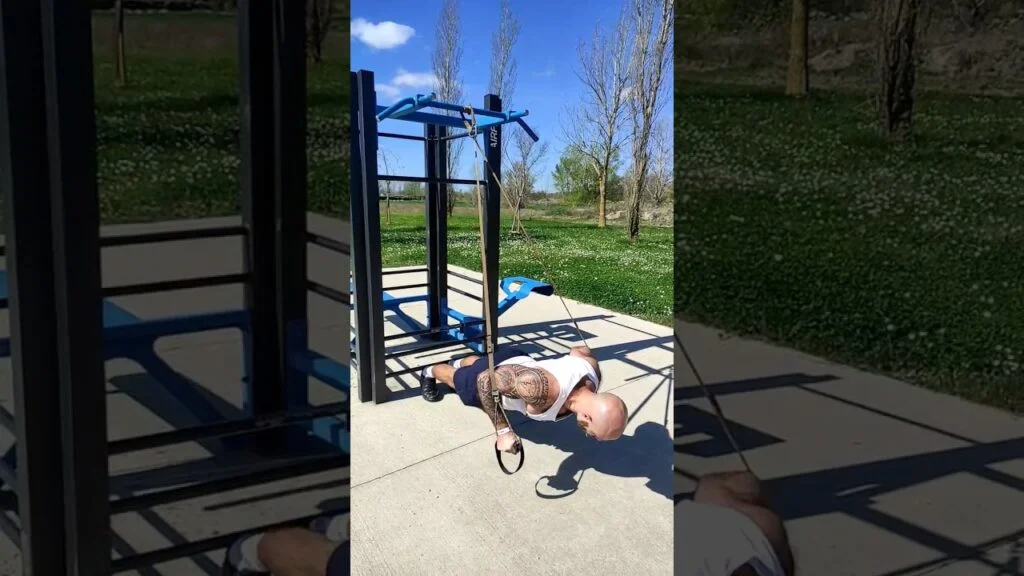 Pompe TRX prise neutre (neutral grip TRX push-up)