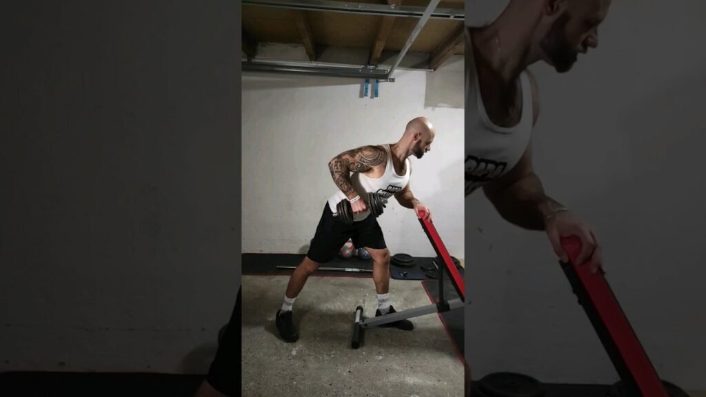 Rowing Kroc haltère (dumbbell Kroc row)