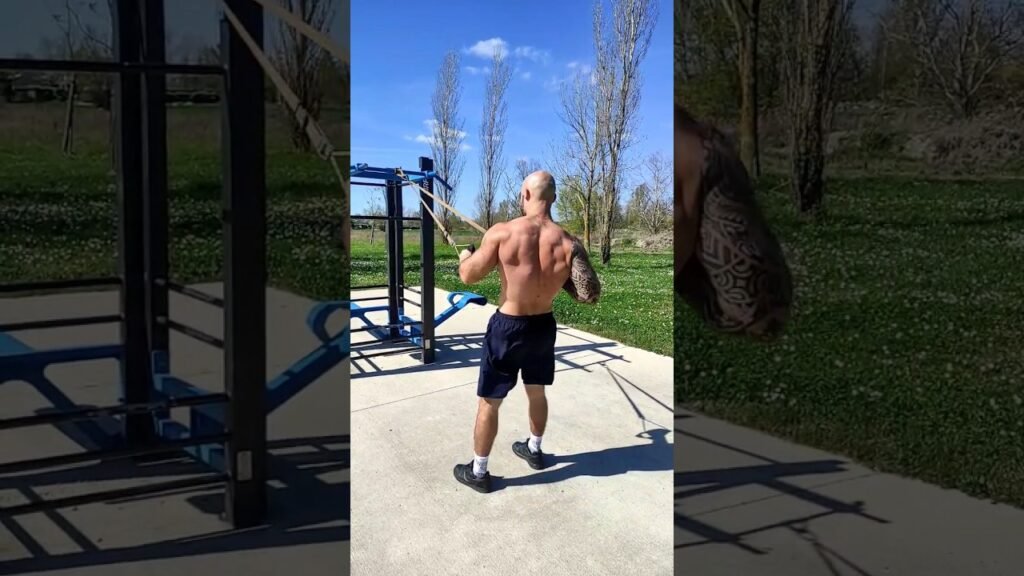 Rowing inversé TRX prise neutre alterné (alternating neutral grip TRX inverted row)