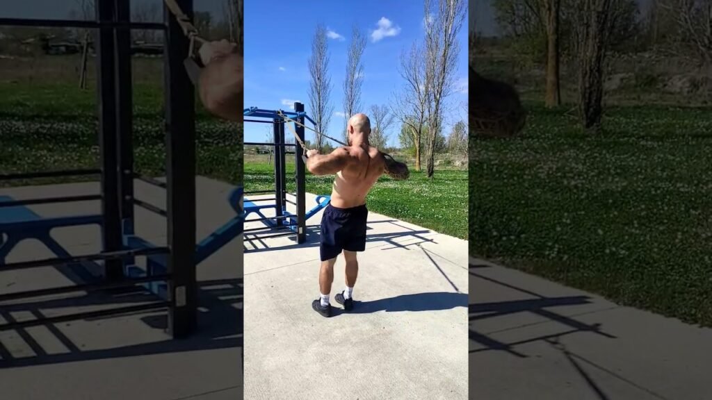 Rowing inversé TRX pronation (TRX overhand inverted row)