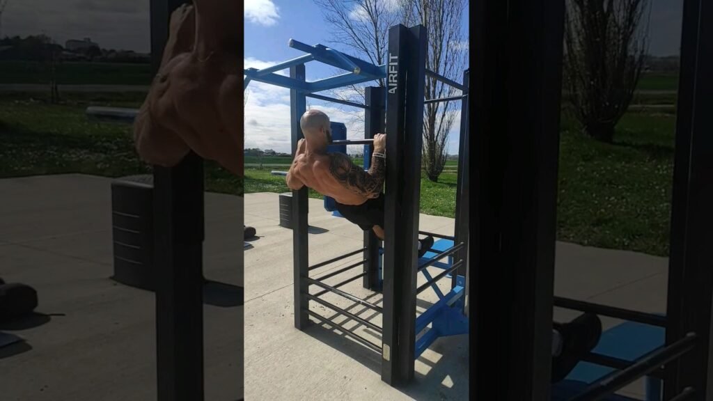 Rowing inversé pronation prise large (wide grip overhand inverted row)