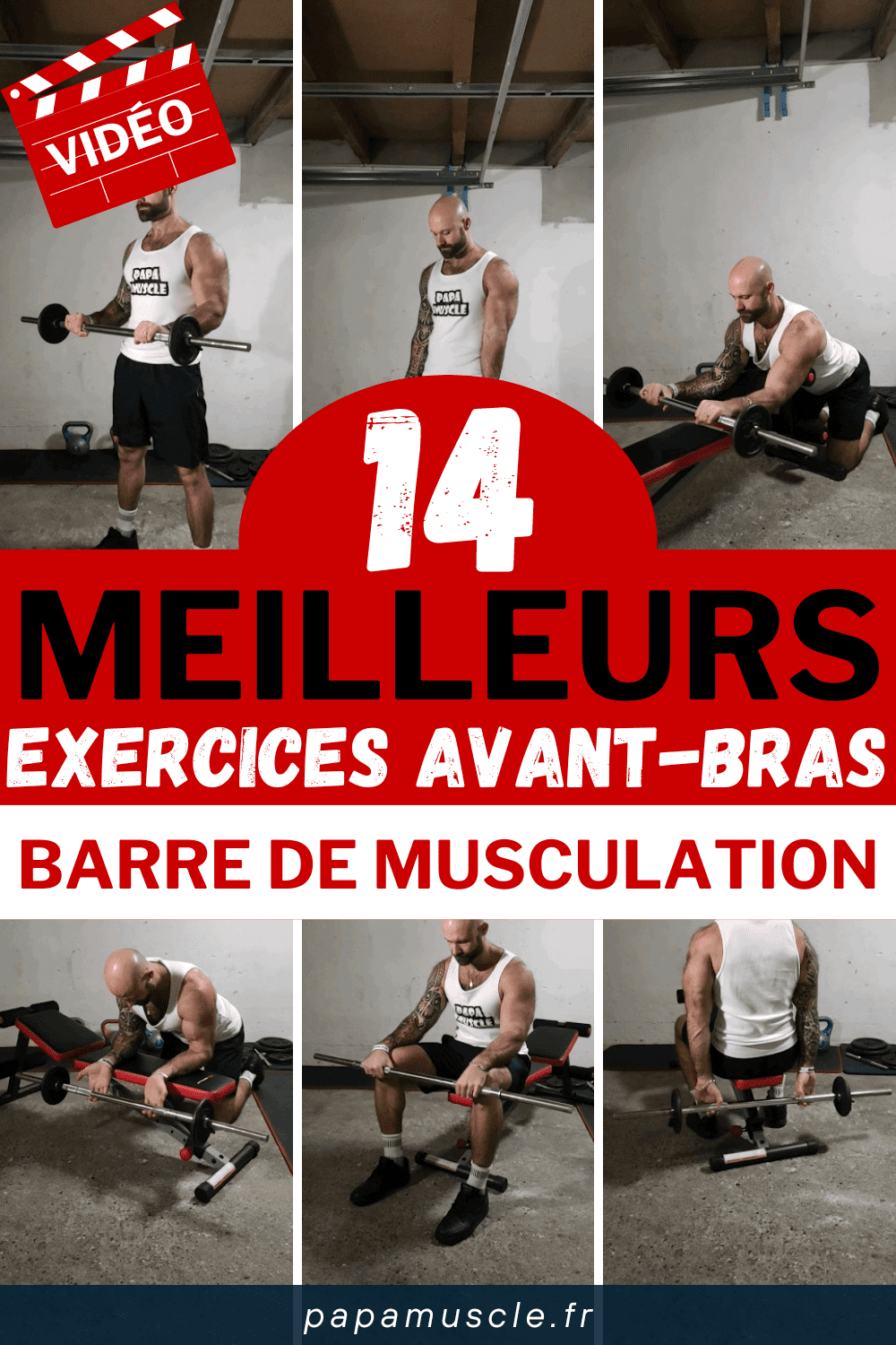 exercices avant-bras barre de musculation