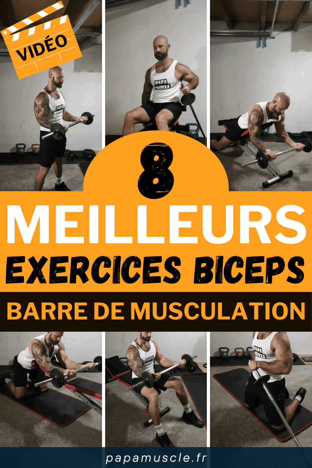 8 meilleurs exercices biceps avec barre de musculation [VIDÉO] Papa Muscle
