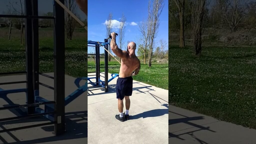 Élévation et abaissement des bras pour dorsaux avec TRX (TRX lats arm up and down)