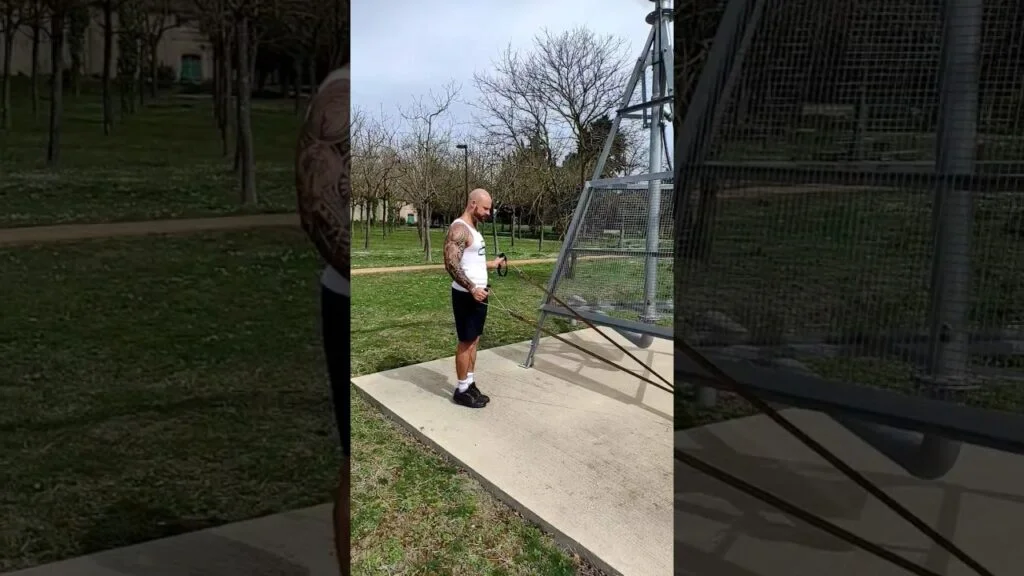 Rotation externe TRX en bas alterné (alternating low TRX external rotation)