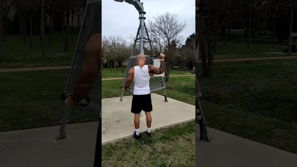 Rotation externe TRX en haut alterné (alternating high TRX external rotation)