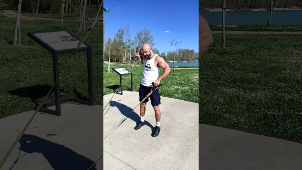 Rowing menton TRX alterné (alternating TRX upright row)