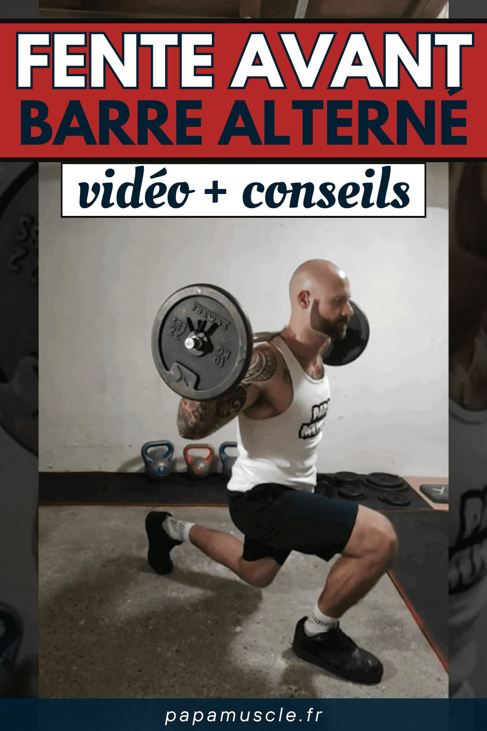 fente avant barre alterné