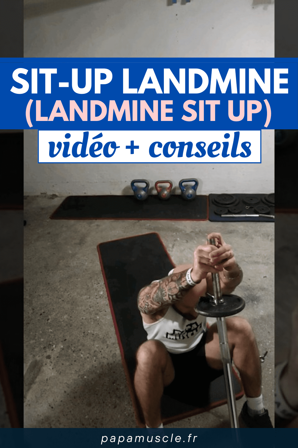 sit-up landmine