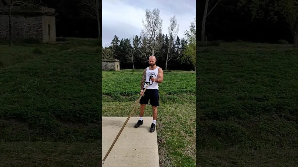 Curl biceps TRX prise marteau à un bras (one arm TRX hammer curl)