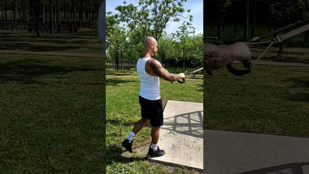 Extension mollet TRX à une jambe (one leg TRX calf raise)