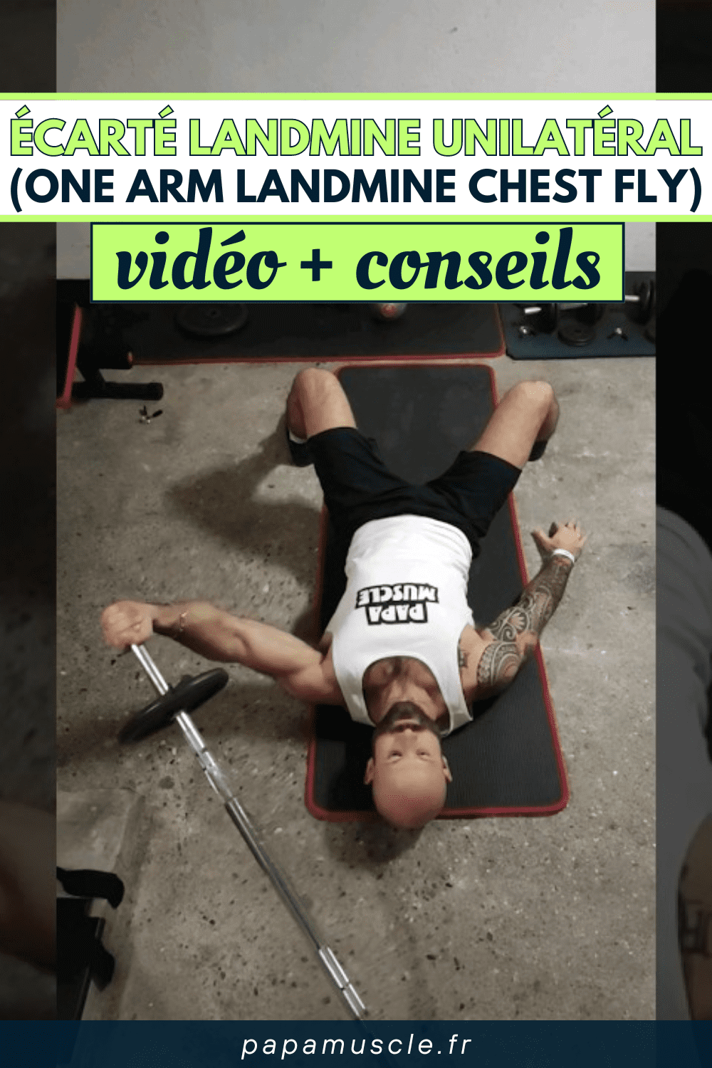 écarté landmine unilatéral