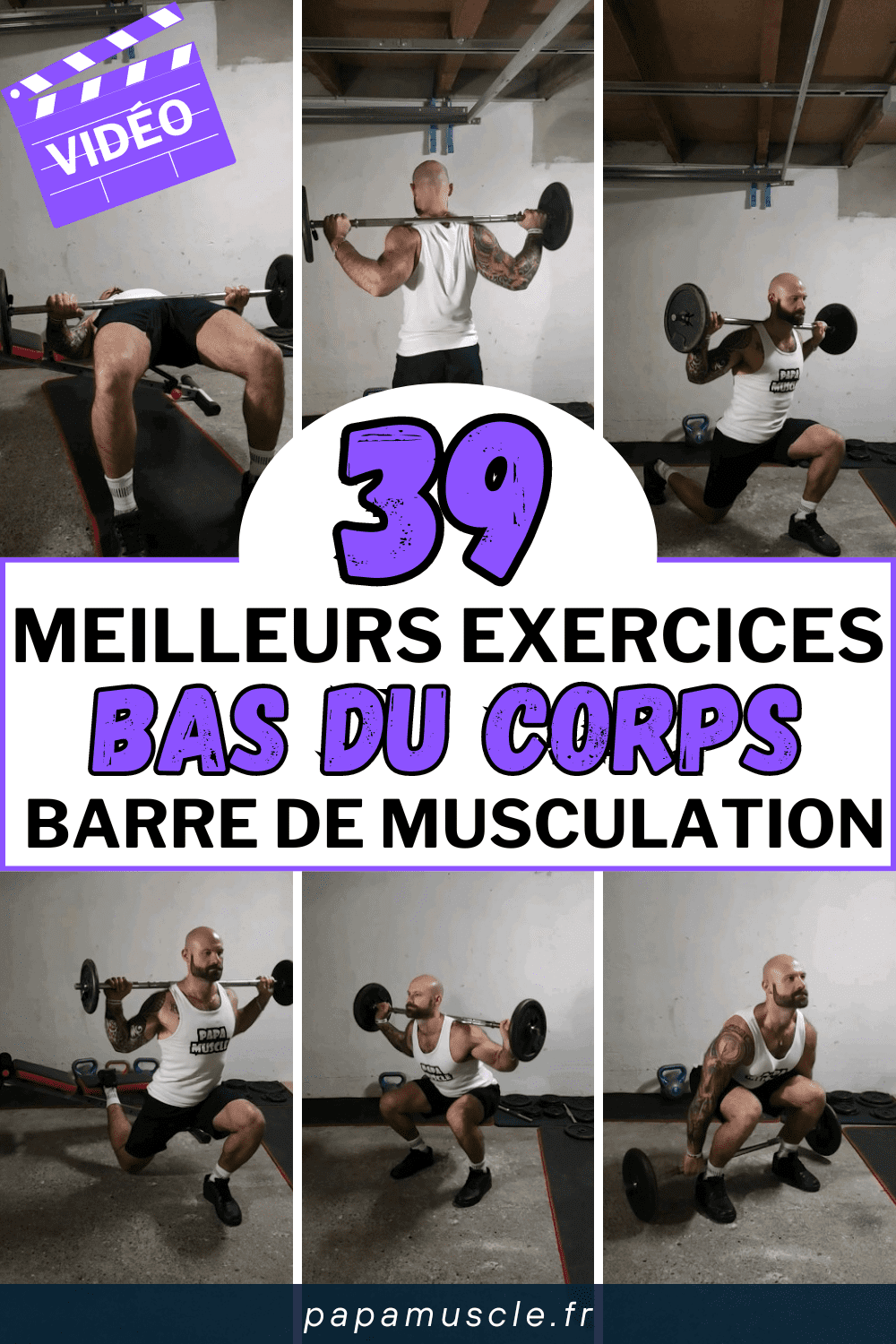 exercices bas du corps barre de musculation