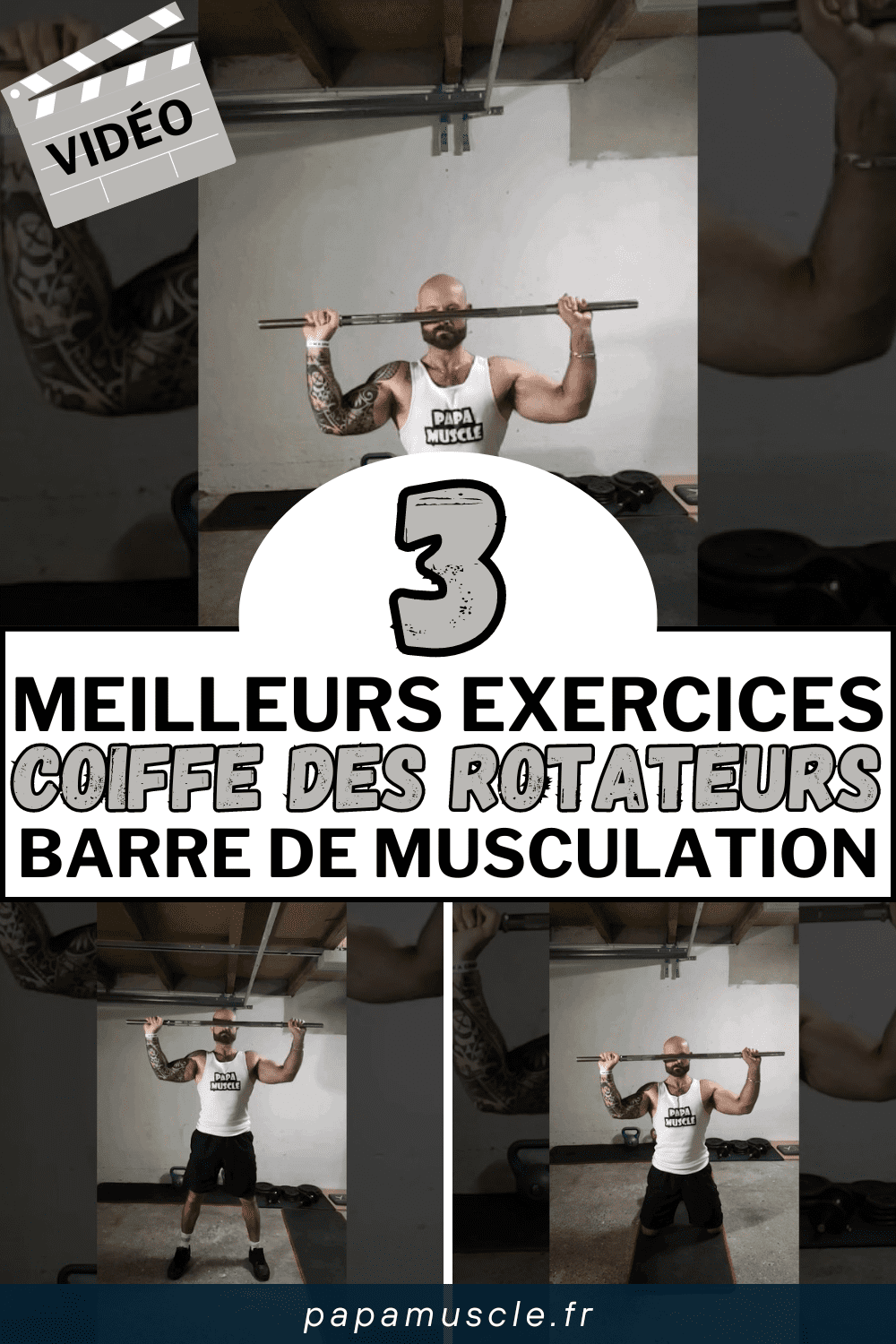 exercices coiffe des rotateurs barre de musculation