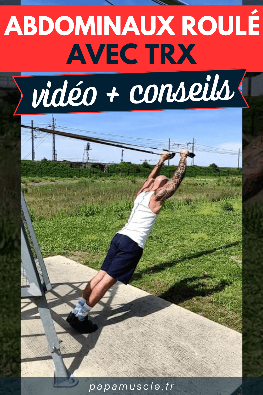 abdominaux roulé barre