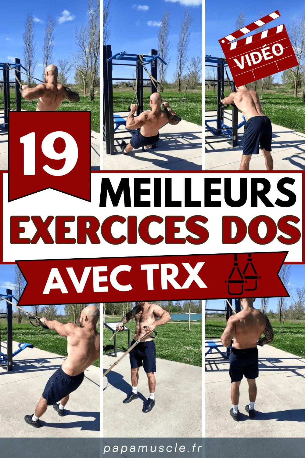 exercices dos trx