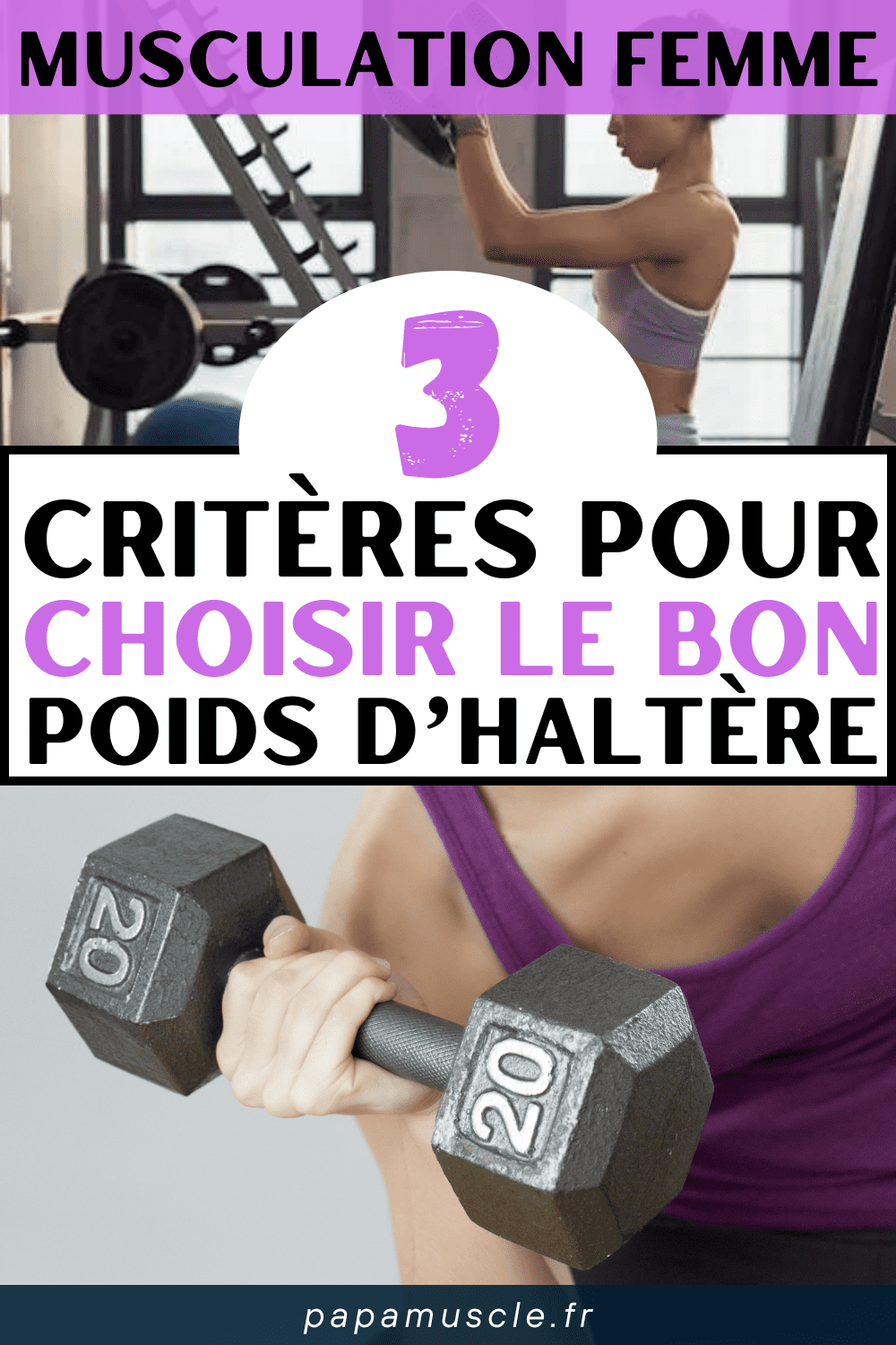 poids haltères femme