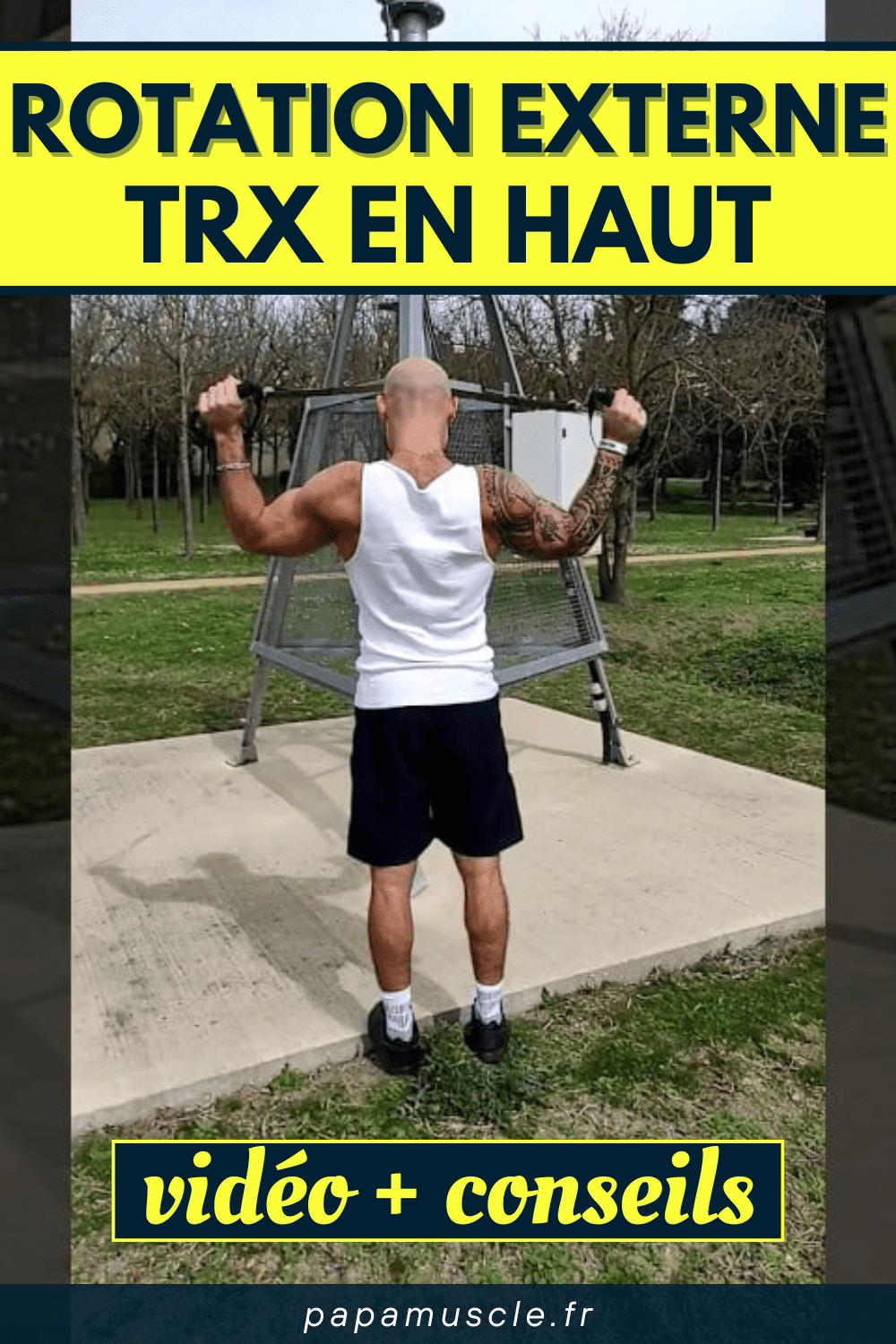 rotation externe TRX en haut