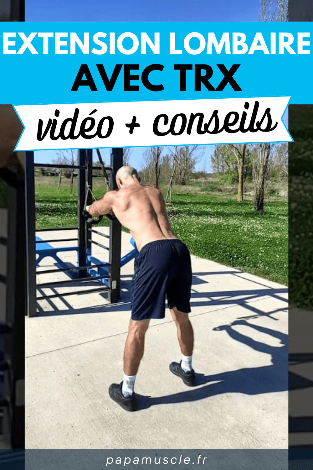 extension lombaire TRX