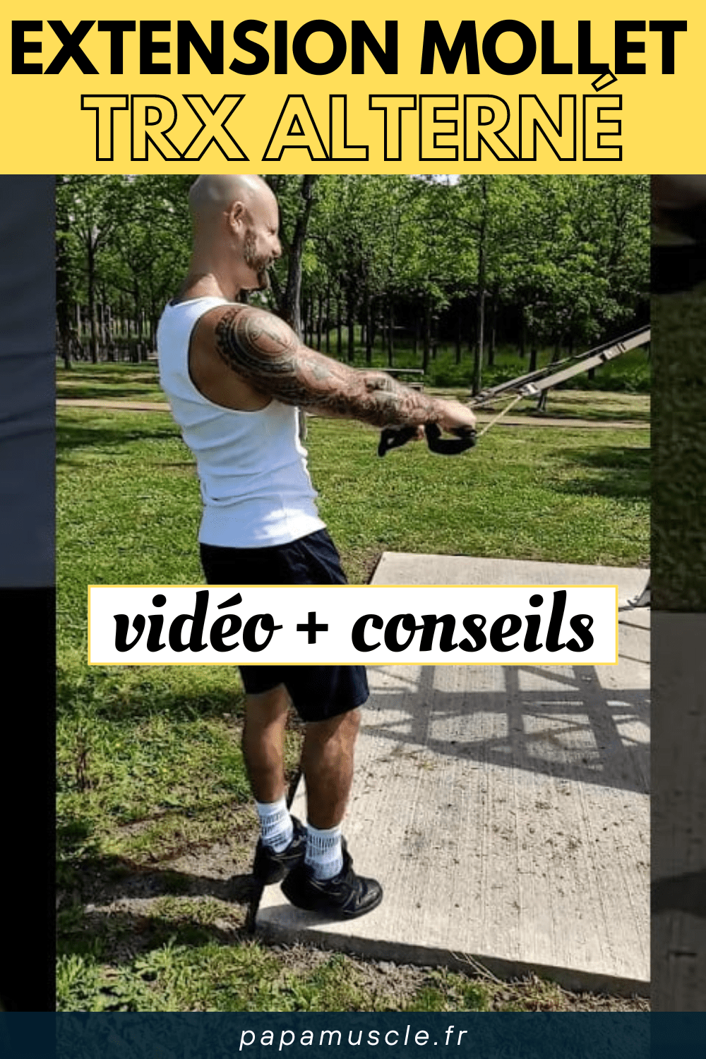 extension mollet TRX alterné