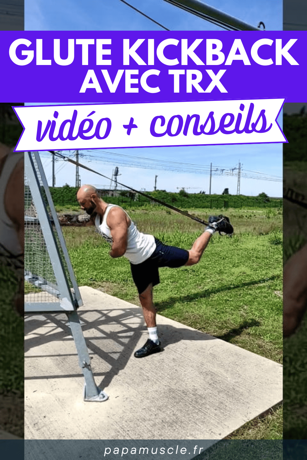 glute kickback TRX