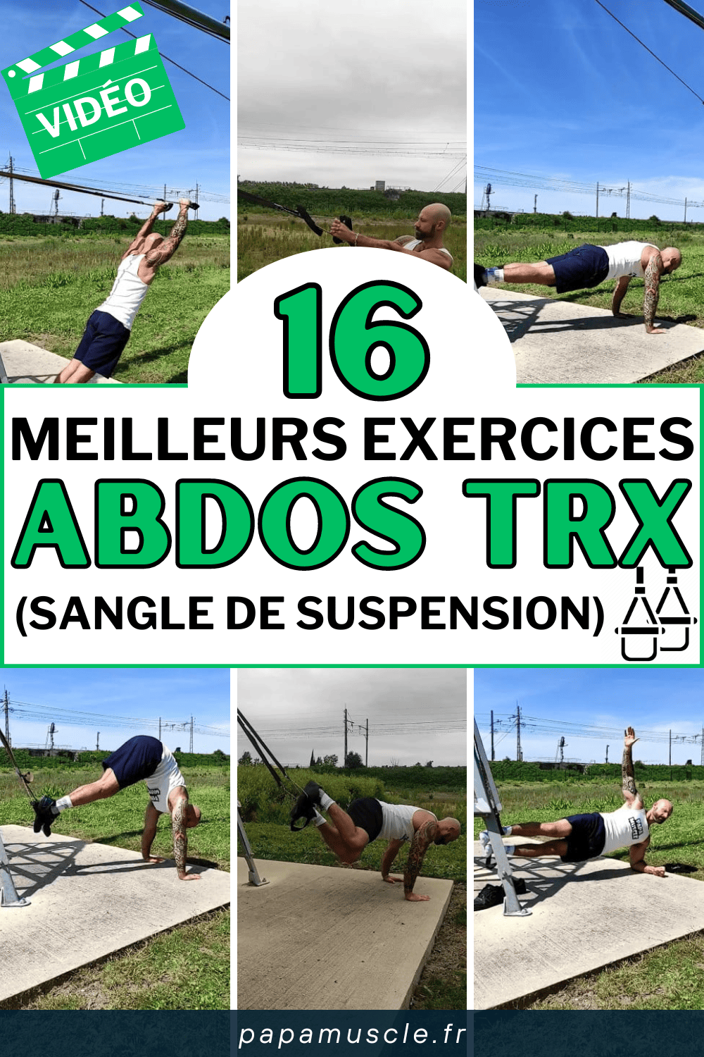 exercices abdos trx