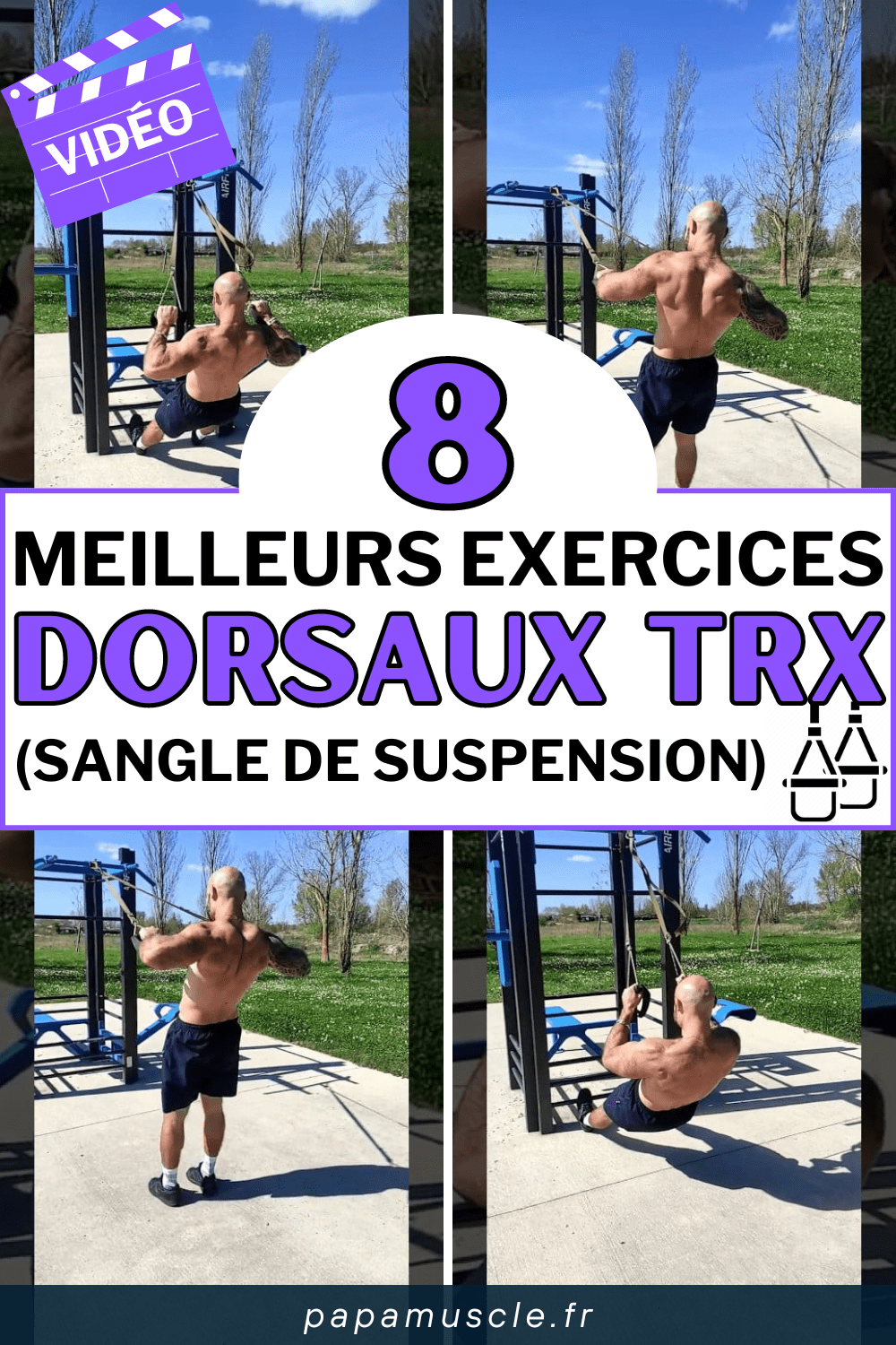 exercices dorsaux trx