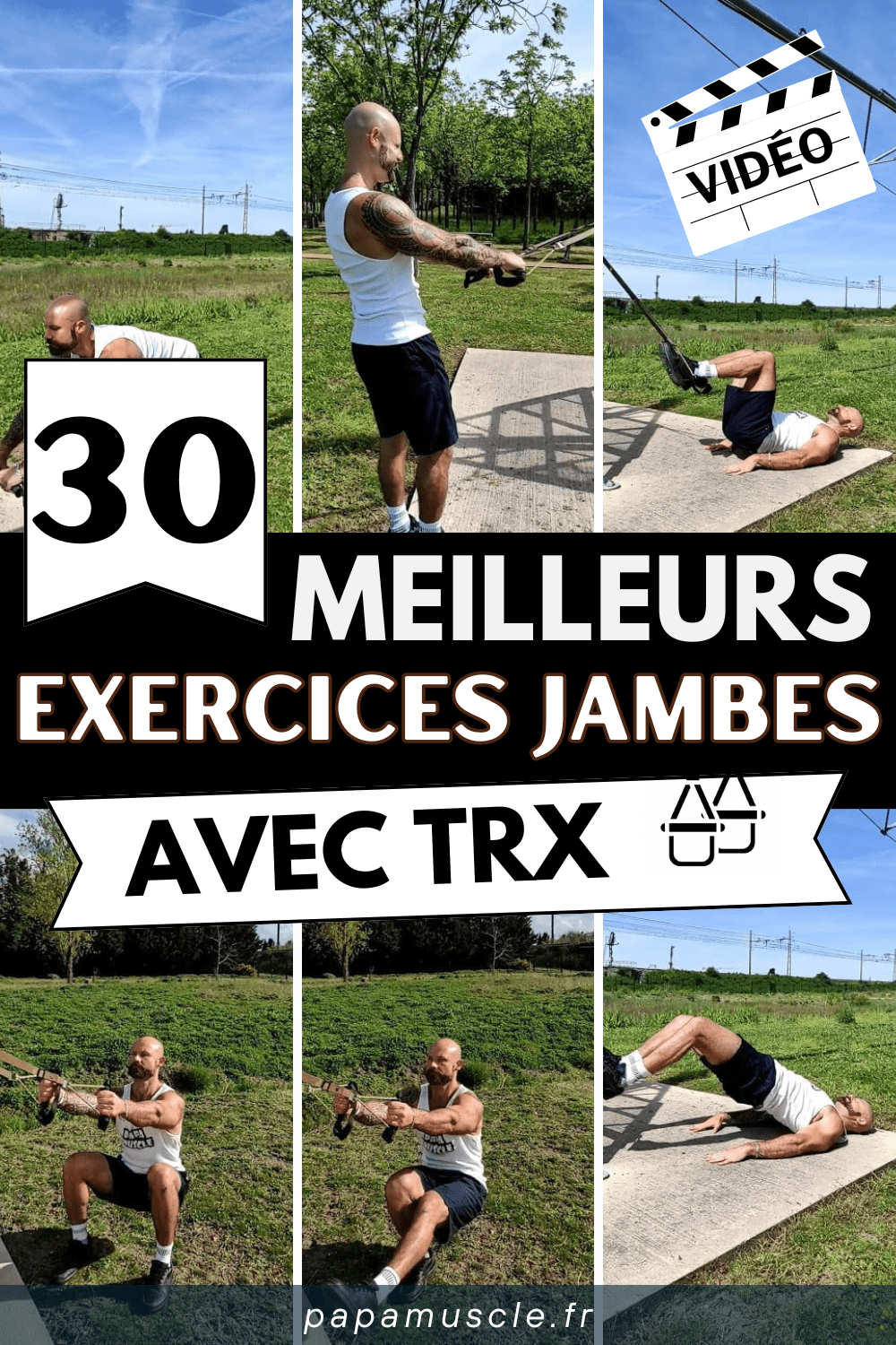 exercices jambes trx