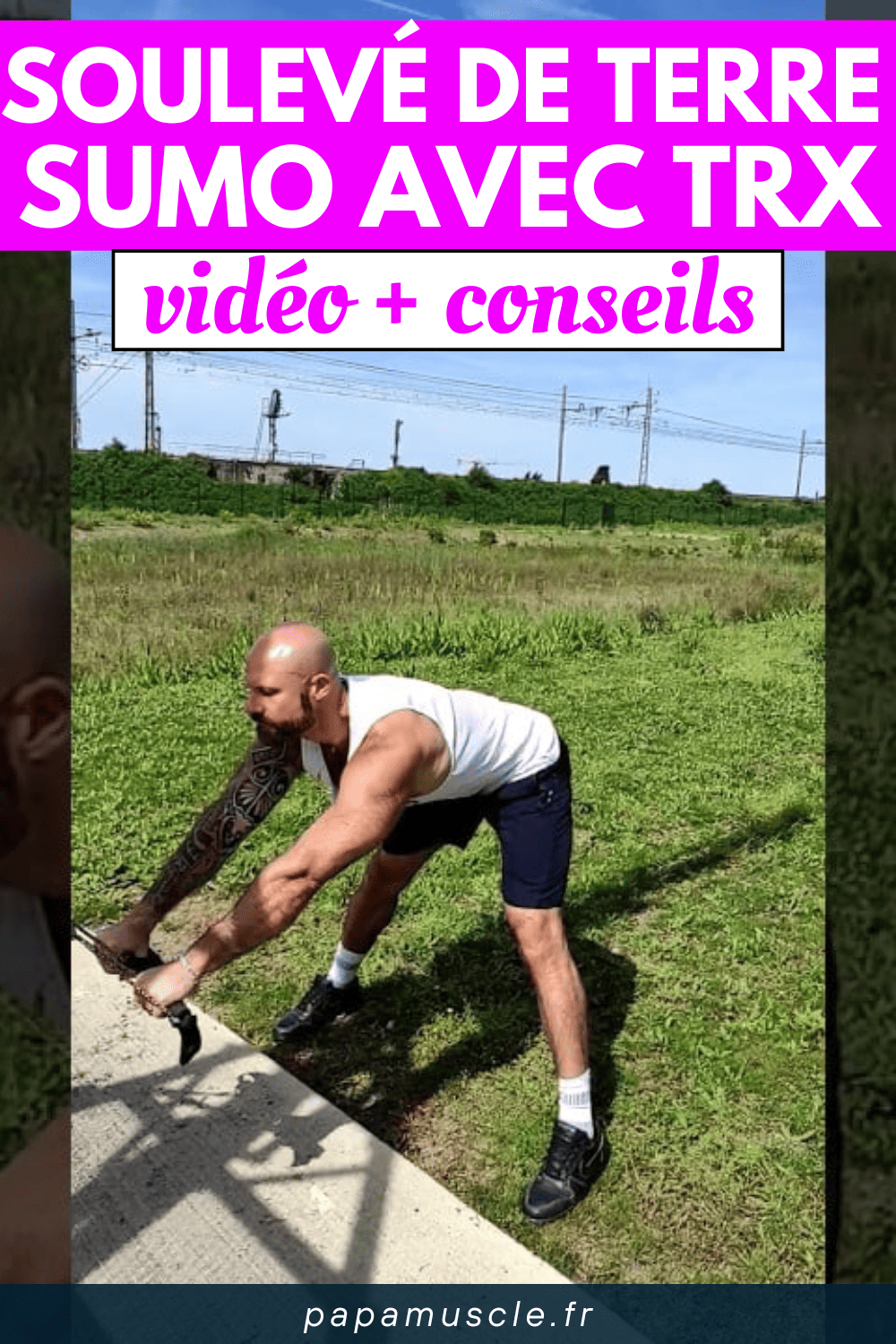 soulevé de terre sumo TRX