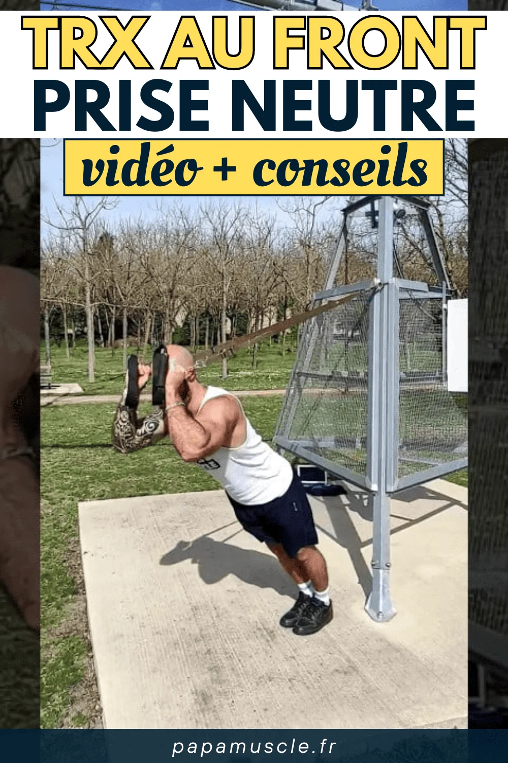 TRX au front prise neutre