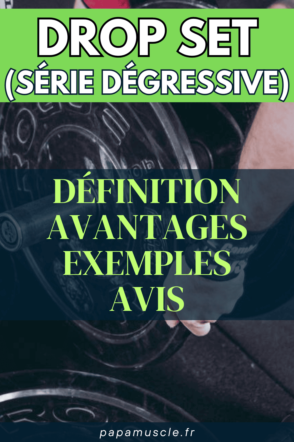 drop set musculation
