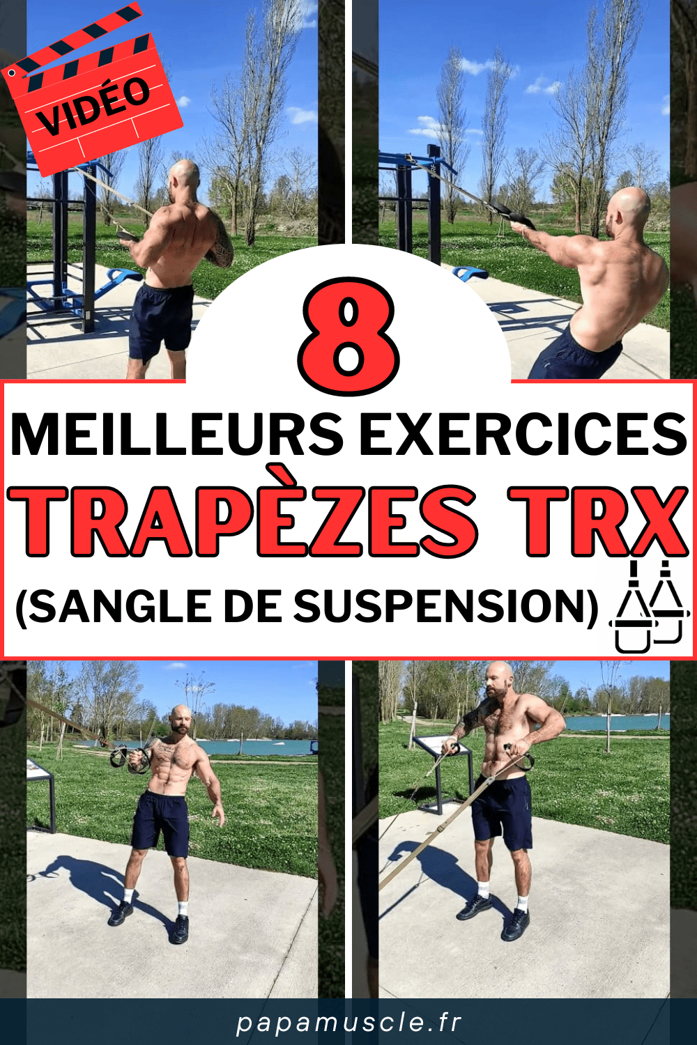exercices trapèzes trx