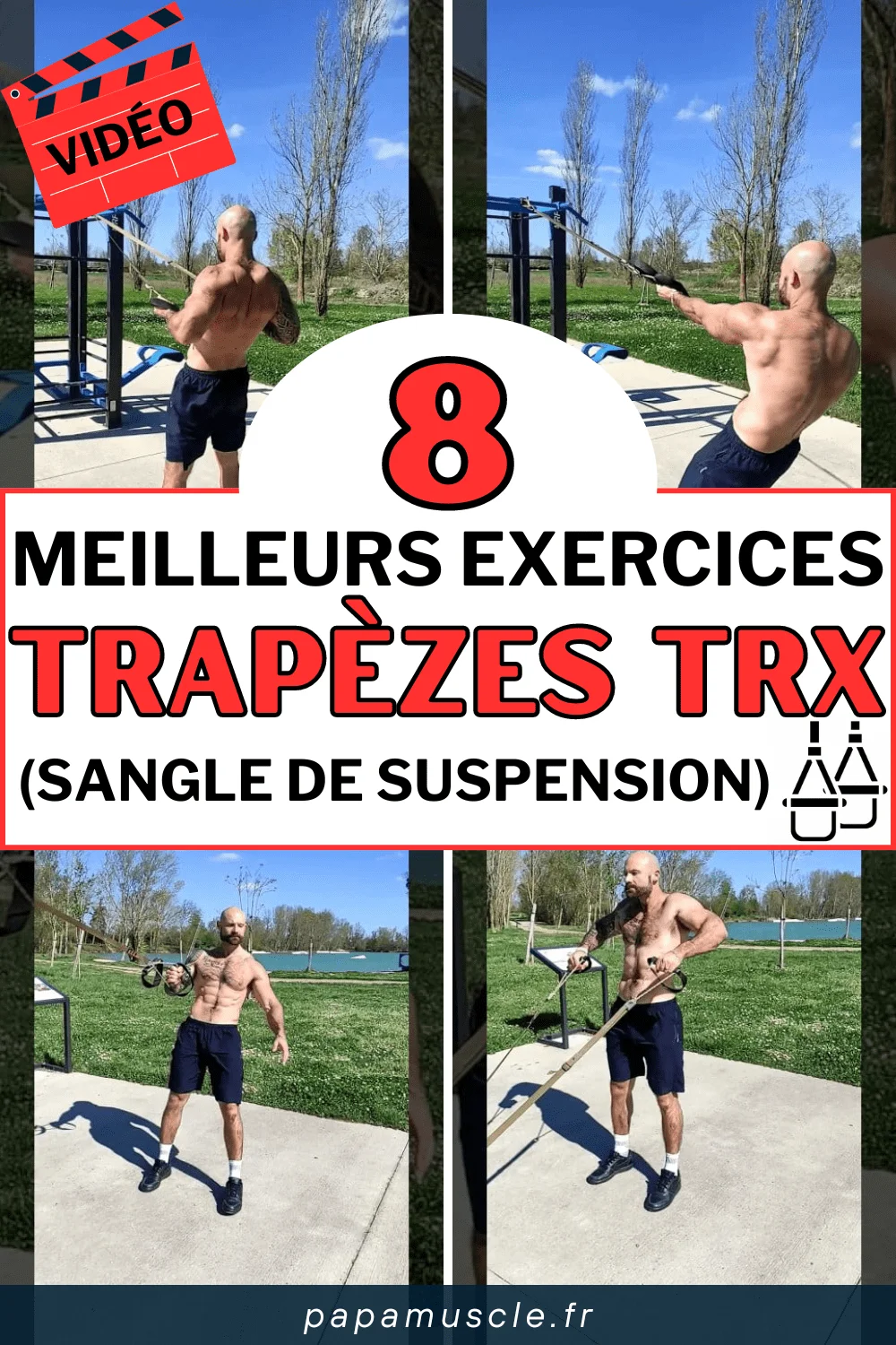 exercices trapèzes trx