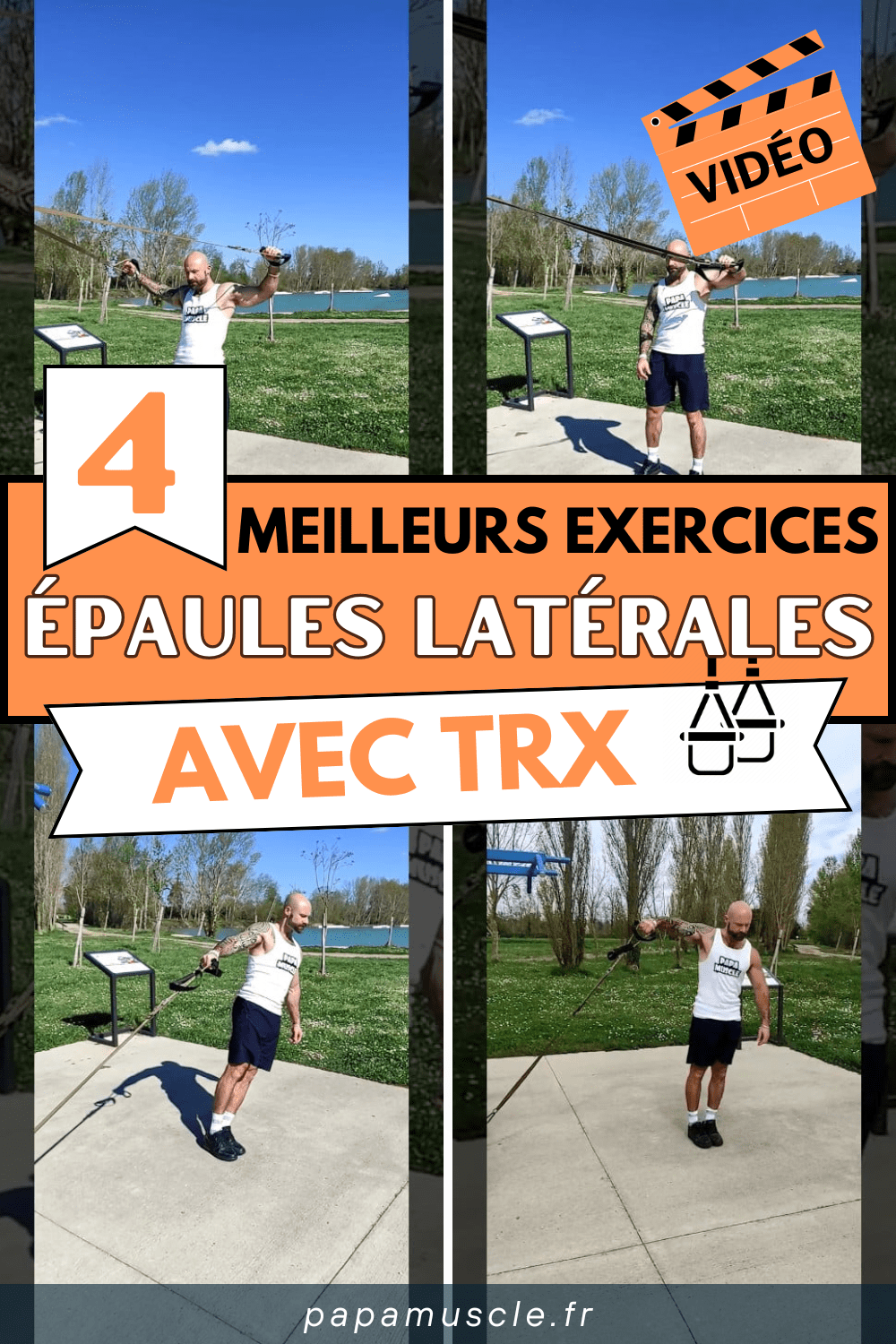 exercices épaules latérales trx