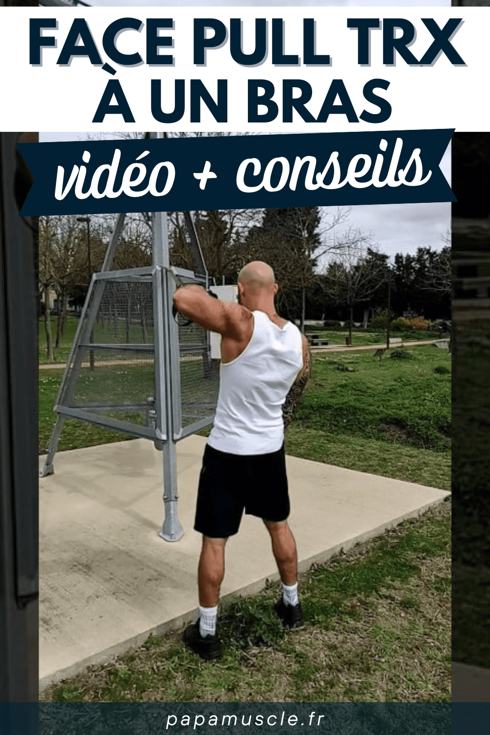 face pull TRX à un bras