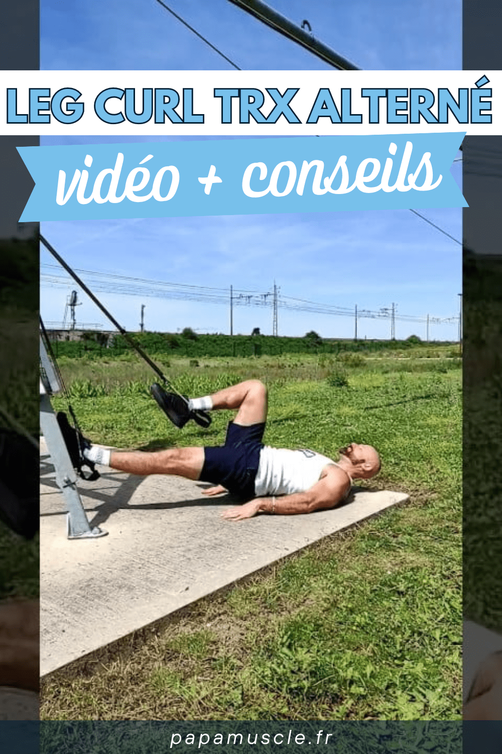leg curl TRX alterné